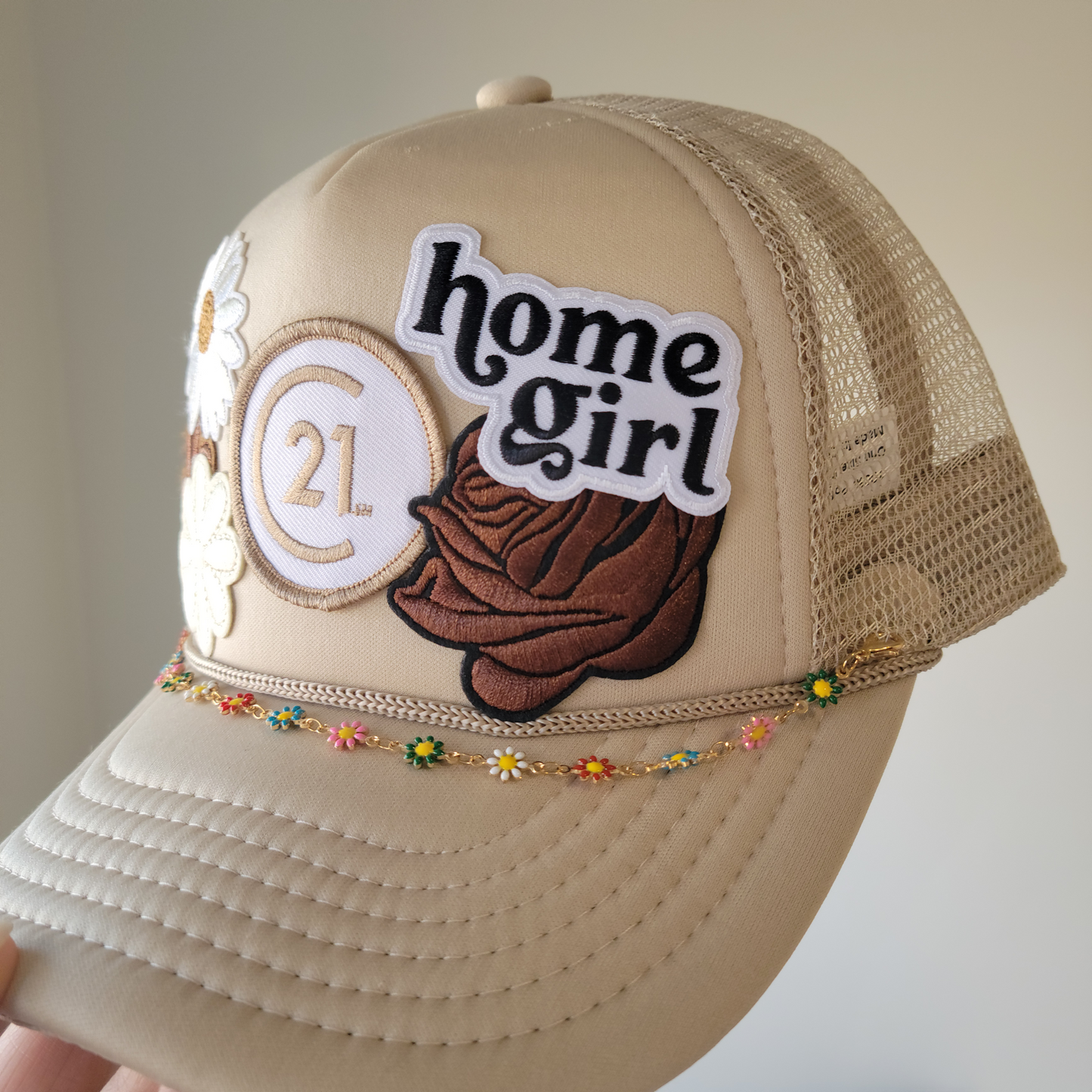 Limited Edition Foam Trucker Patch Hat – Century 21, Home Girl, Daisies + Floral Chain Trim