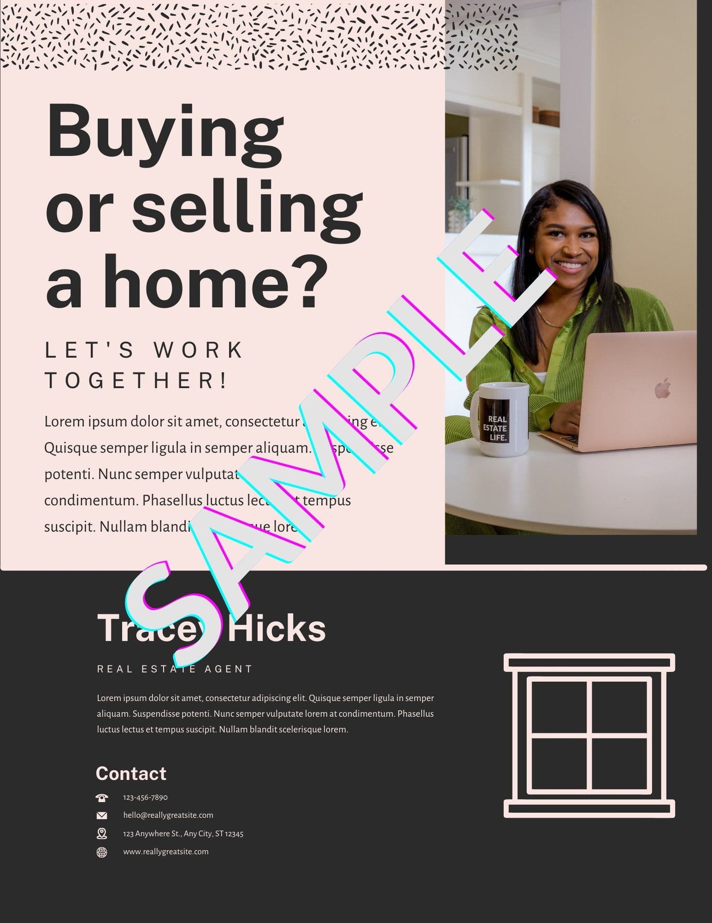 About Me Flyer - Canva Editable Template - All Things Real Estate