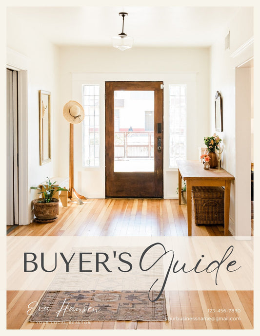 Home Buyer Guide - Canva Editable Template - Design No.2 - Canva Templates - All Things Real Estate