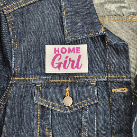 Home Girl Fuchsia Iron or Sew On Patch - All Things Real Estate