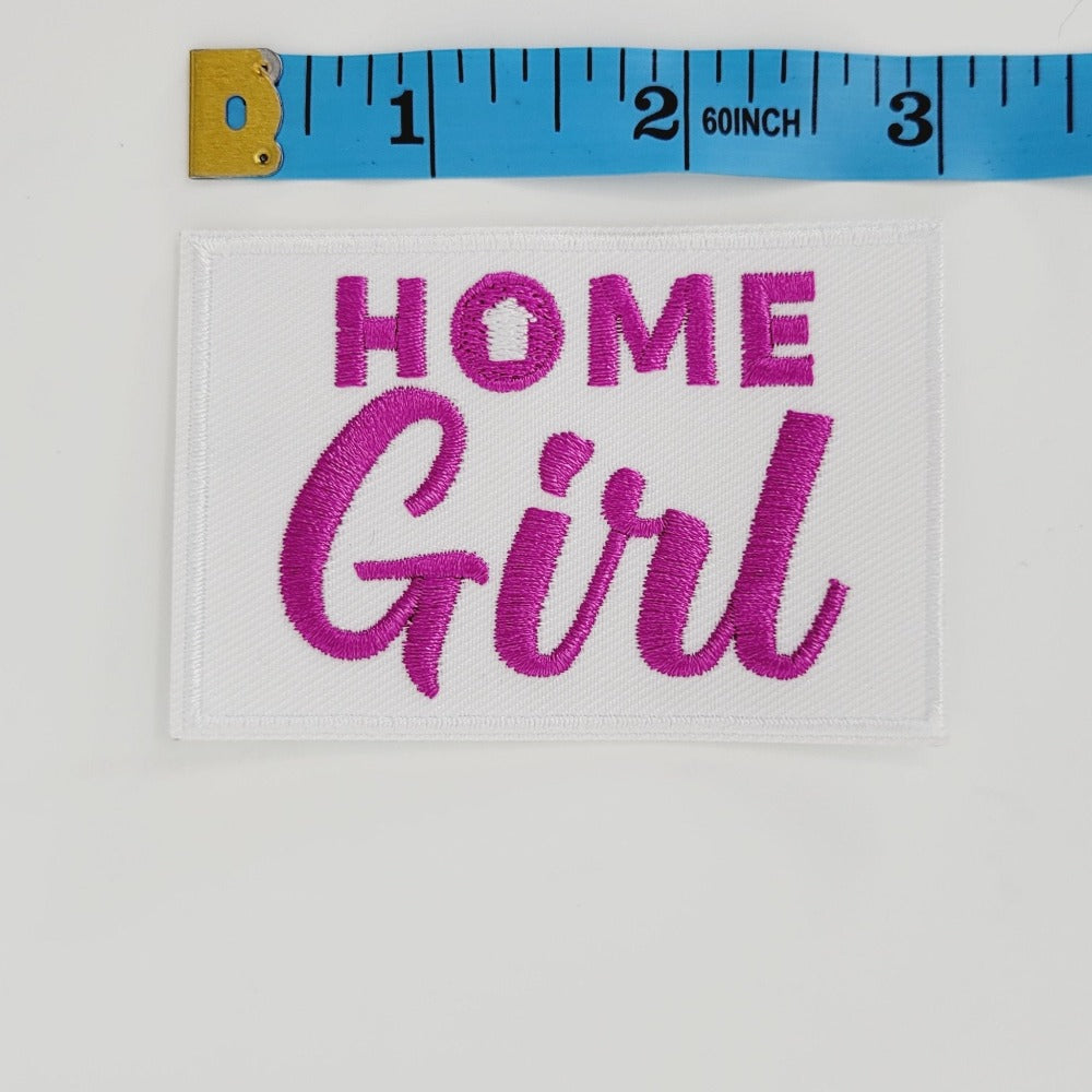 Home Girl Fuchsia Iron or Sew On Patch - All Things Real Estate