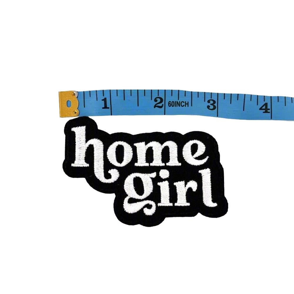 Home Girl Iron or Sew On Patch - Black - All Things Real Estate