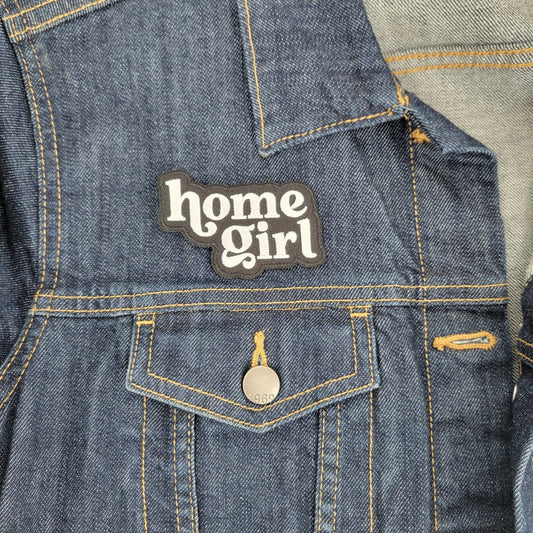 Home Girl Iron or Sew On Patch - Black - All Things Real Estate