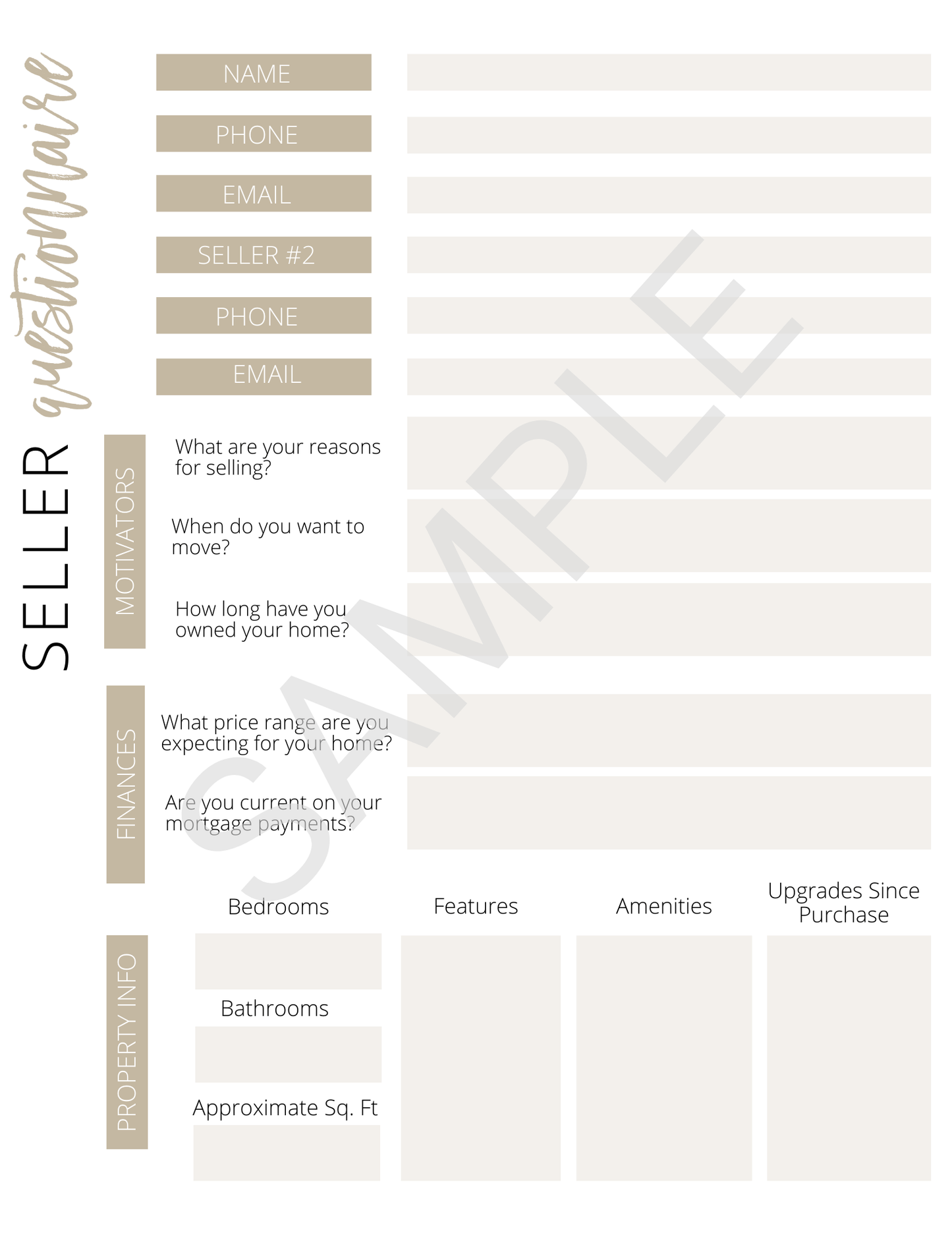 Home Seller Guide - Canva Editable Template - All Things Real Estate