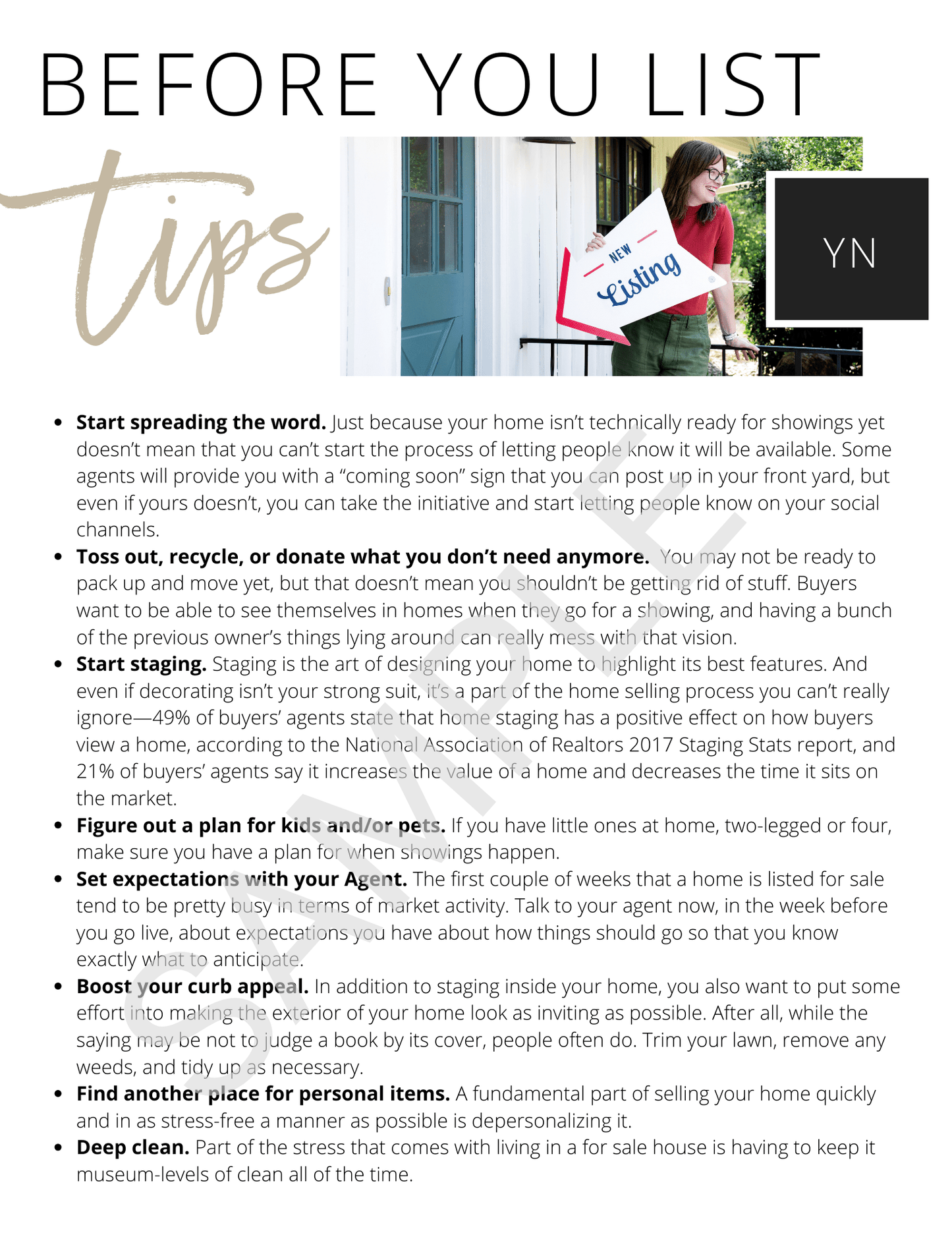 Home Seller Guide - Canva Editable Template - All Things Real Estate