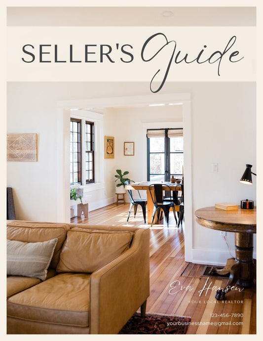 Home Seller Guide - Canva Editable Template - Design No.2 - Canva Templates - All Things Real Estate
