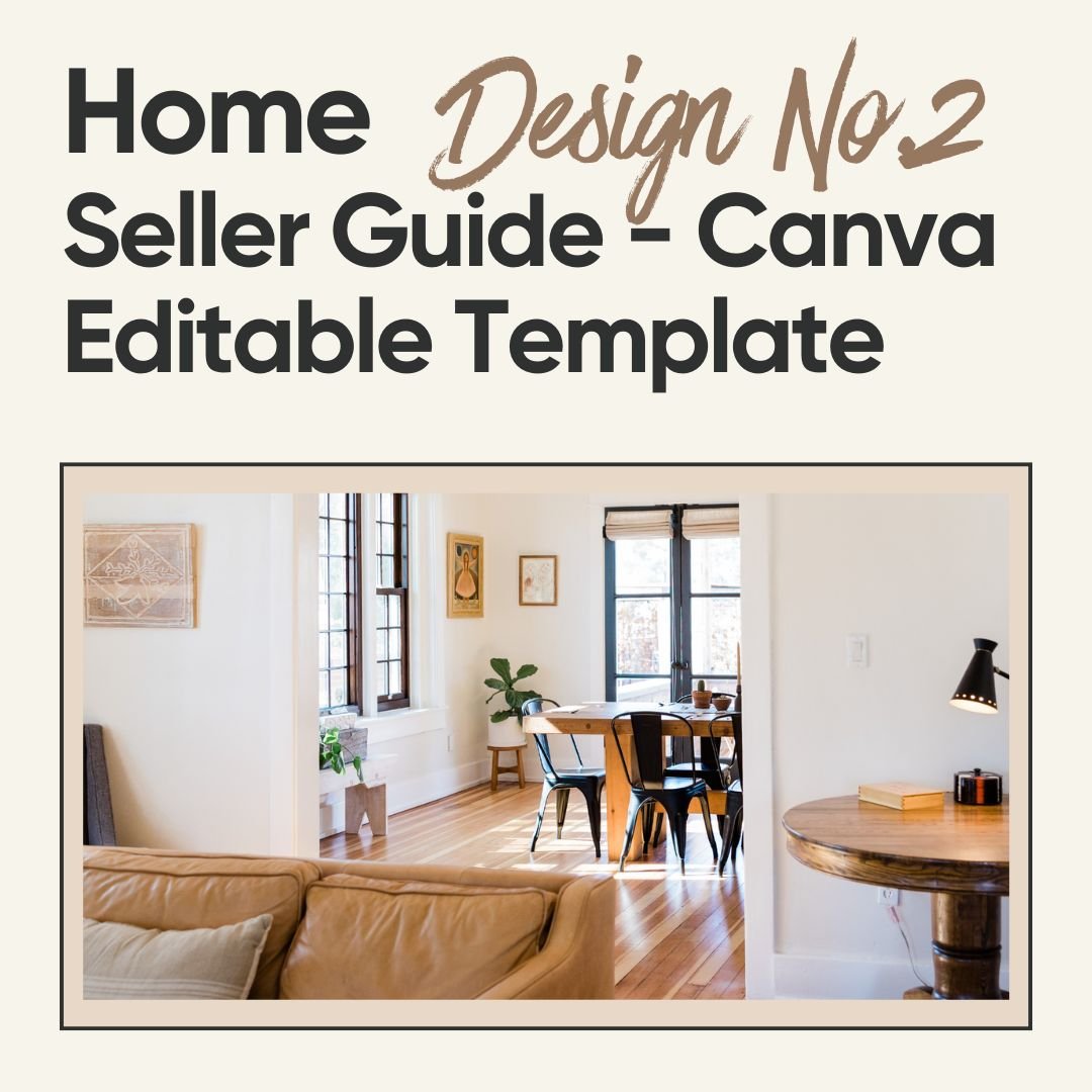 Home Seller Guide - Canva Editable Template - Design No.2 - Canva Templates - All Things Real Estate