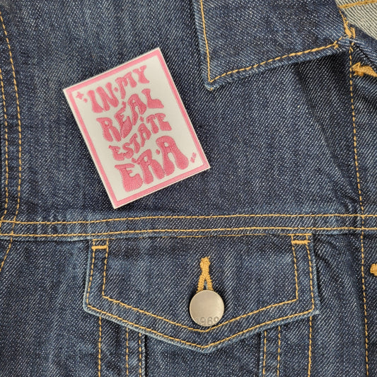 In My Real Estate Era - Pink and White - Iron or Sew On Patch - All Things Real Estate