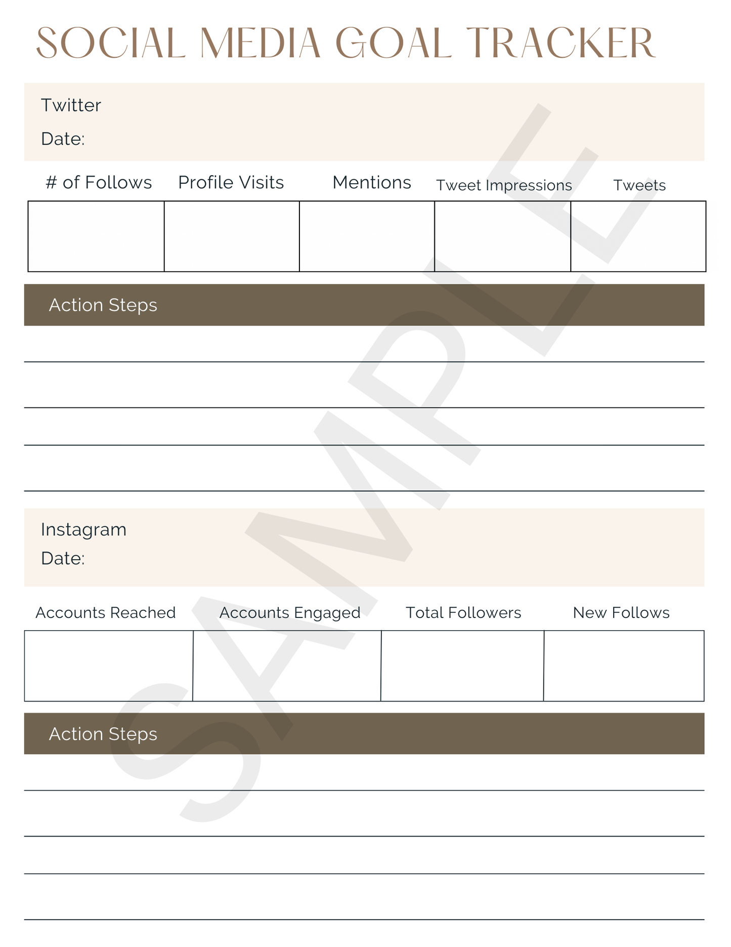 Marketing Planner - Canva Template & Printable - All Things Real Estate