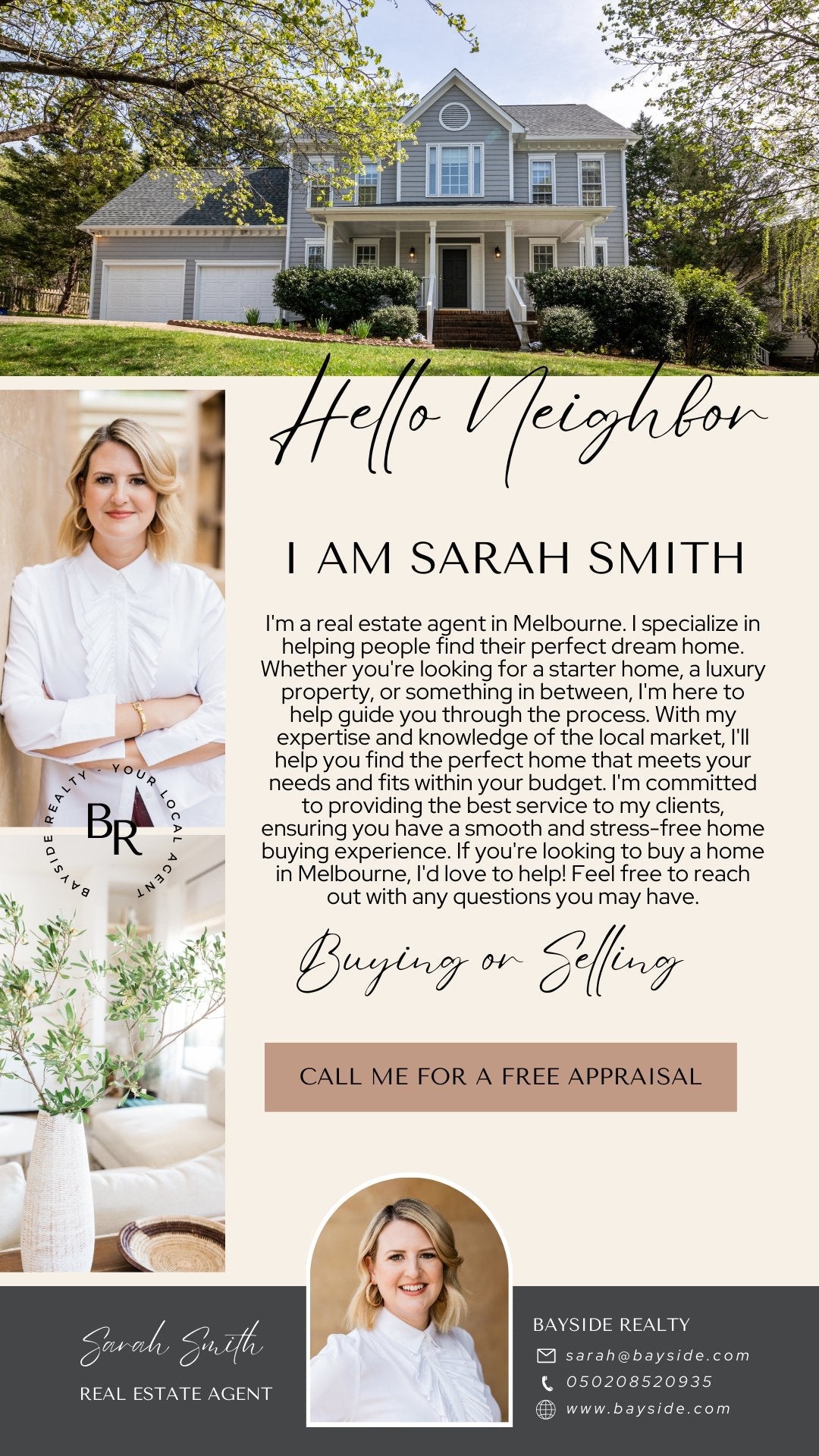 Real Estate Digital Cards - Canva Editable Template - All Things Real Estate