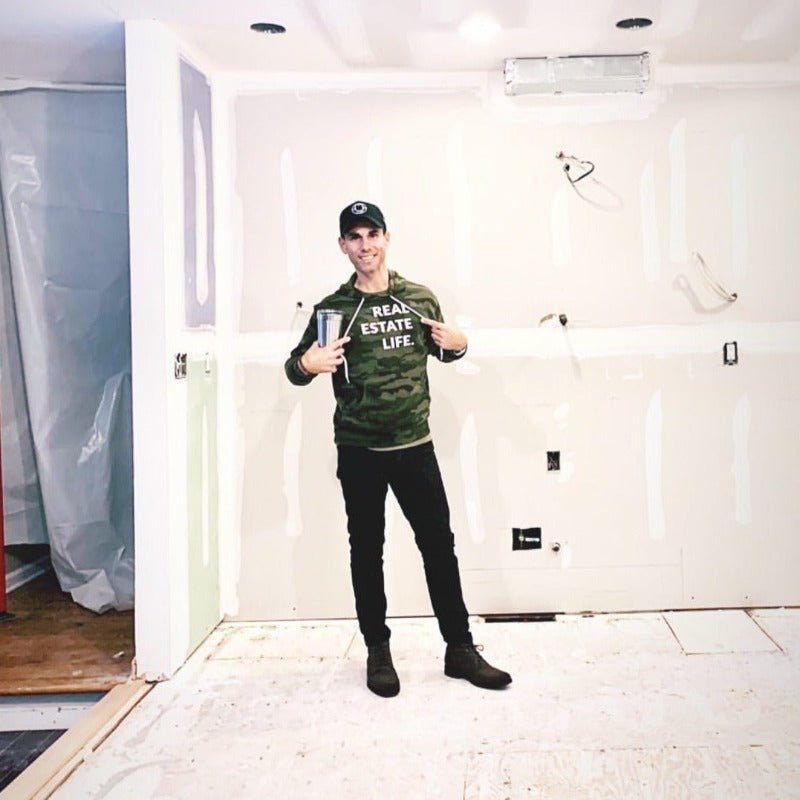 Real Estate Life.™ - Camo - Lightweight Unisex Hoodie - All Things Real Estate