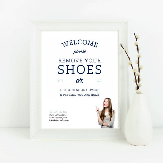 Shoe Sign No.2 - Canva Editable Template - All Things Real Estate