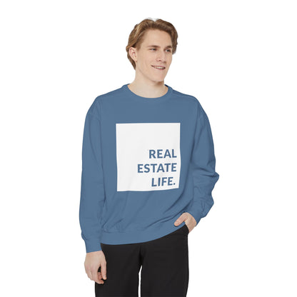 Real Estate Life Sweatshirt - White Square