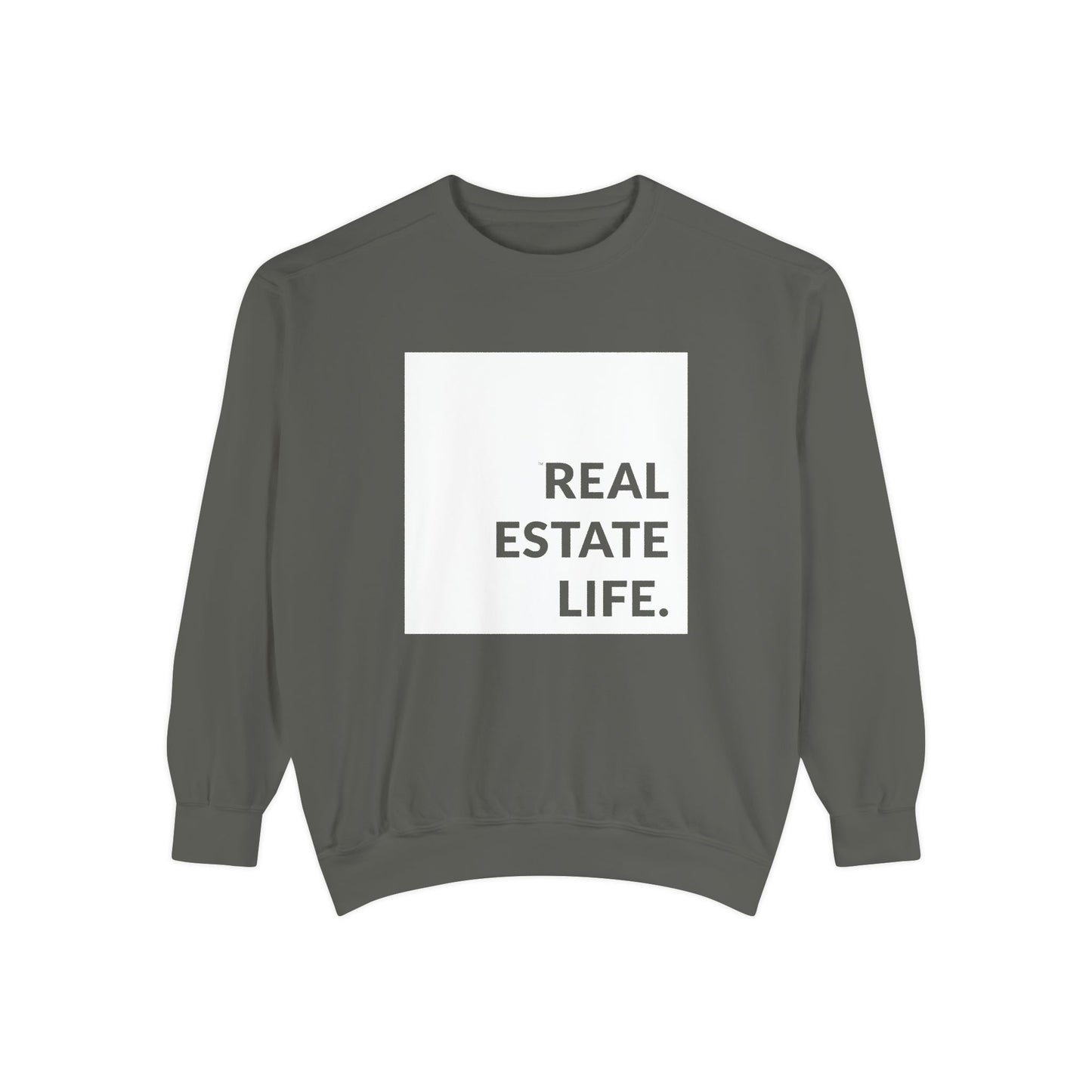 Real Estate Life Sweatshirt - White Square