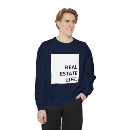 Real Estate Life Sweatshirt - White Square