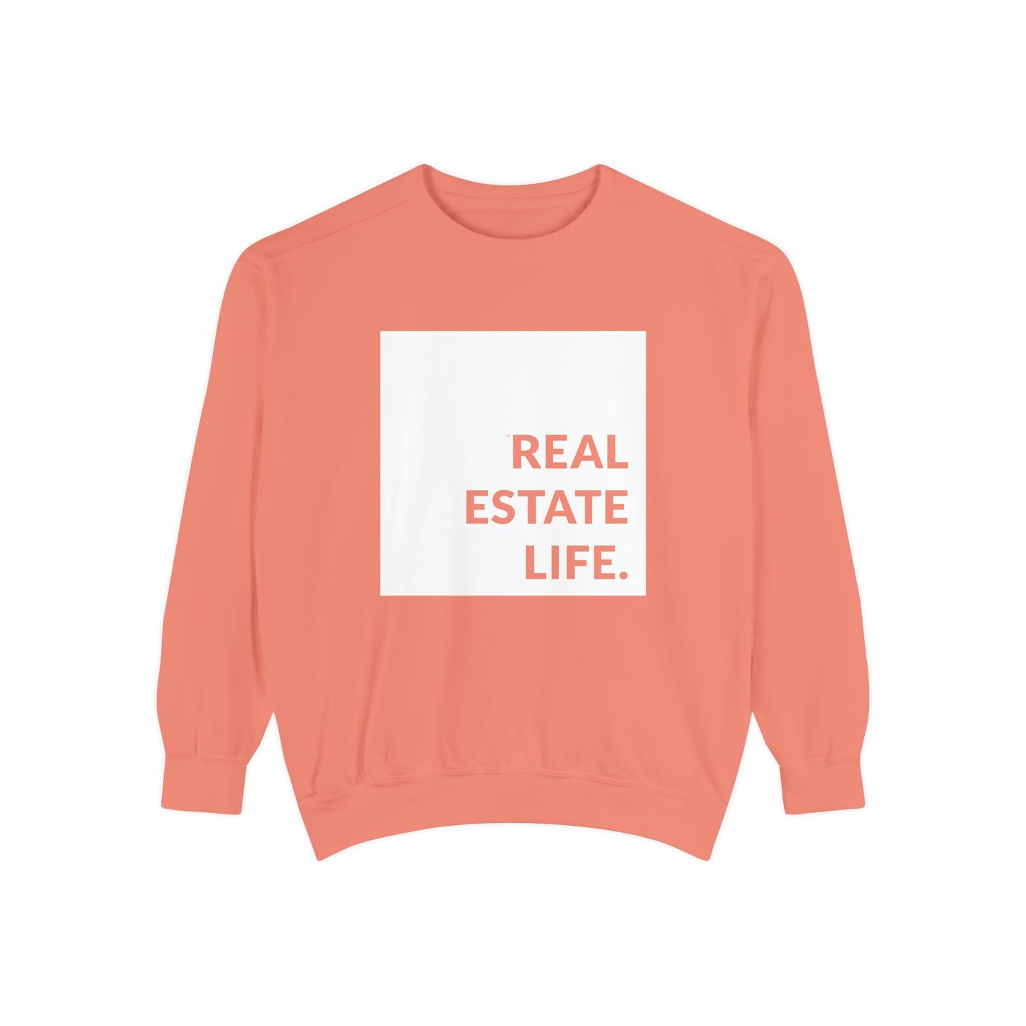 Real Estate Life Sweatshirt - White Square