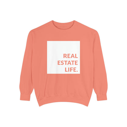 Real Estate Life Sweatshirt - White Square