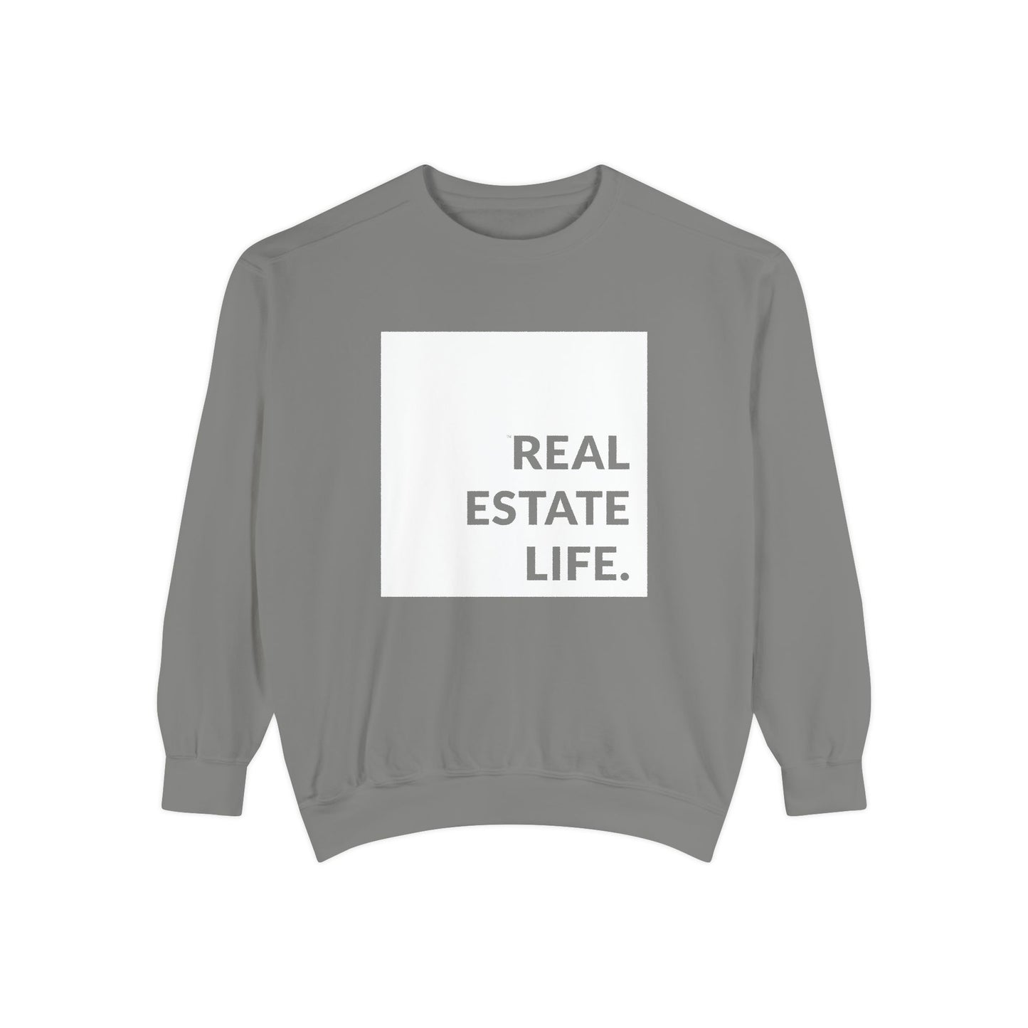 Real Estate Life Sweatshirt - White Square