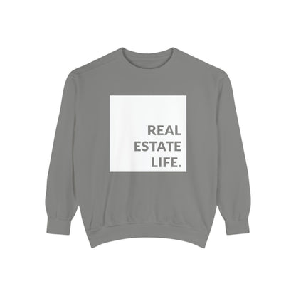 Real Estate Life Sweatshirt - White Square