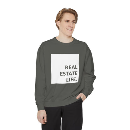 Real Estate Life Sweatshirt - White Square