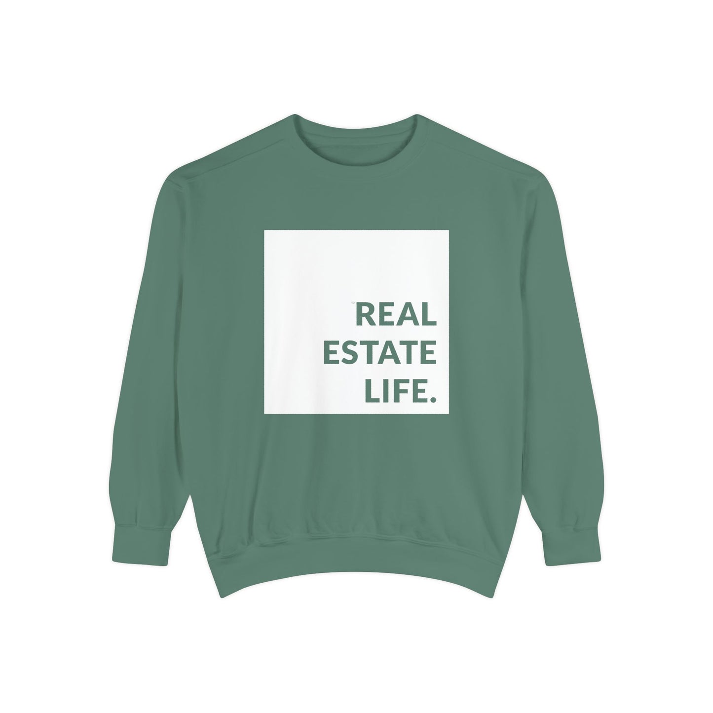 Real Estate Life Sweatshirt - White Square