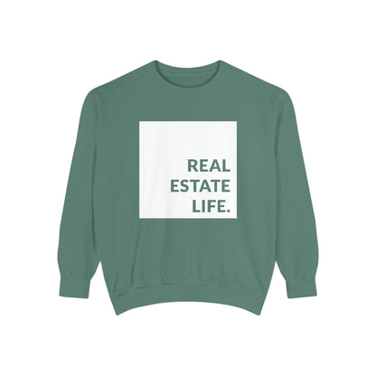 Real Estate Life Sweatshirt - White Square