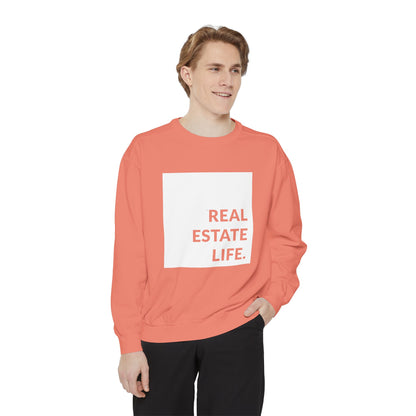 Real Estate Life Sweatshirt - White Square