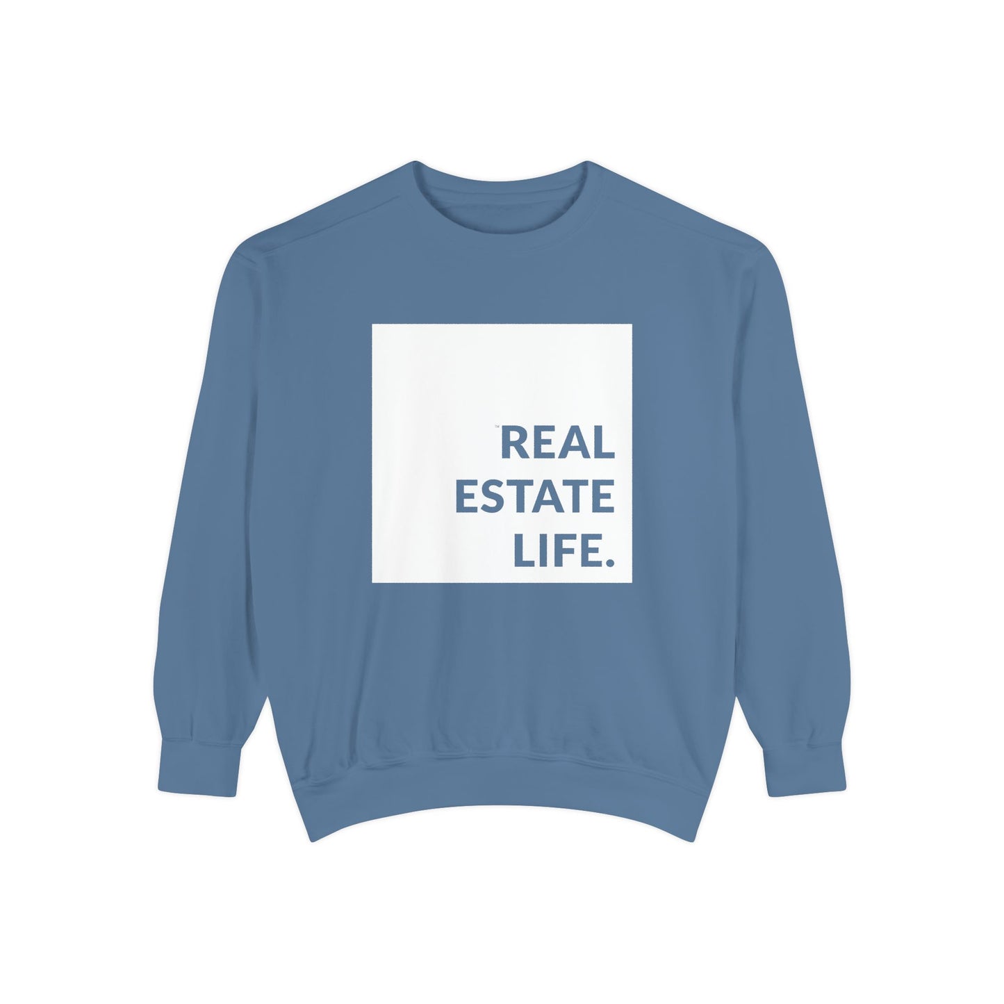 Real Estate Life Sweatshirt - White Square