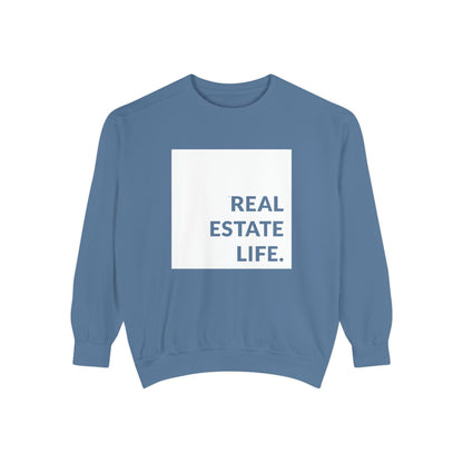 Real Estate Life Sweatshirt - White Square