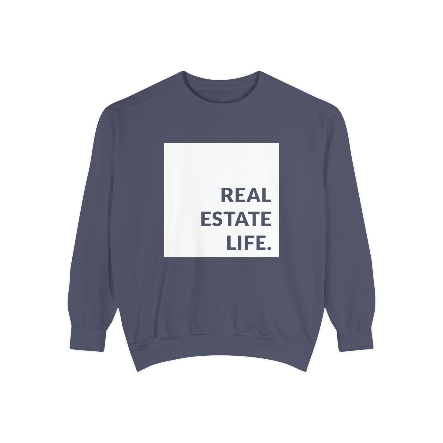 Real Estate Life Sweatshirt - White Square