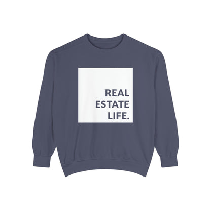 Real Estate Life Sweatshirt - White Square