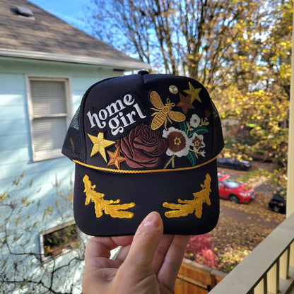 Limited Edition Foam Trucker Patch Hat - Home Girl Captain-style
