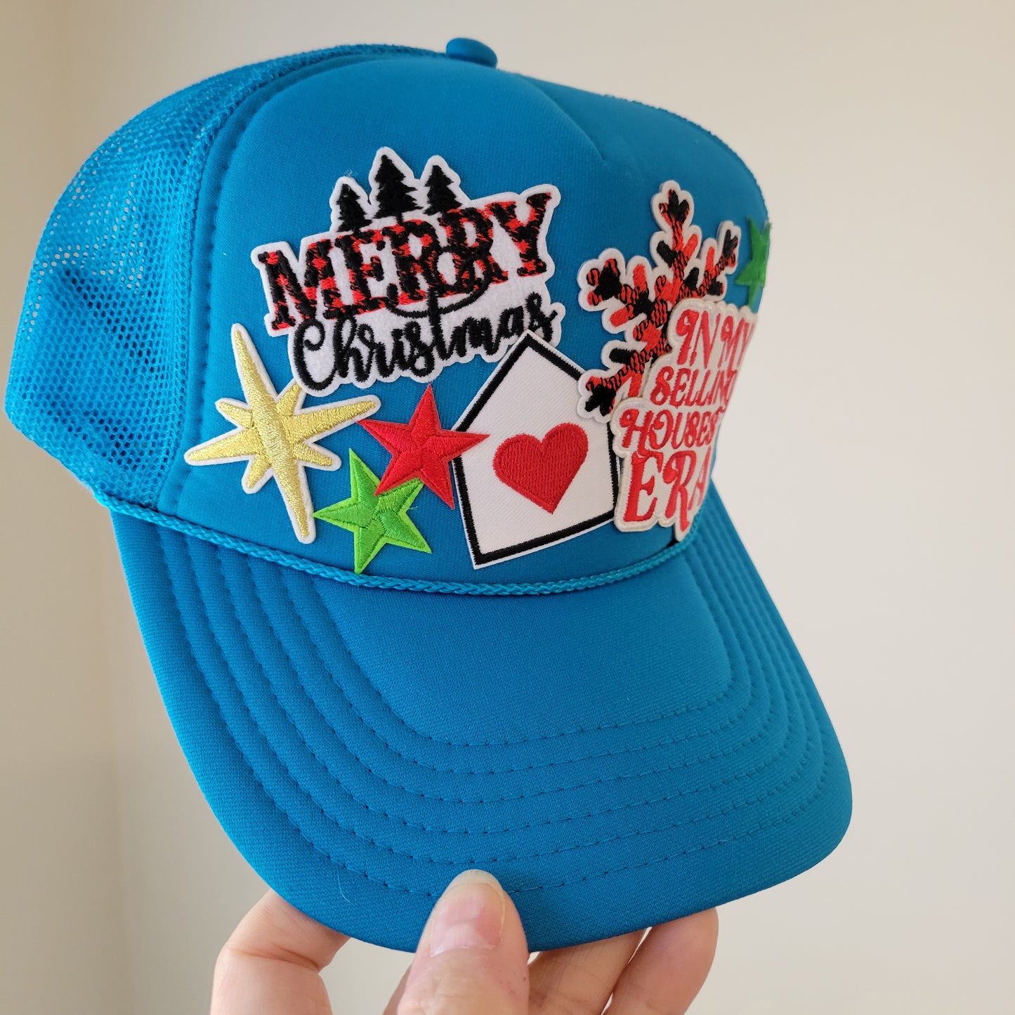Limited Edition Foam Trucker Patch Hat – Merry Christmas, Selling Houses Era, Stars + Holiday House Patch