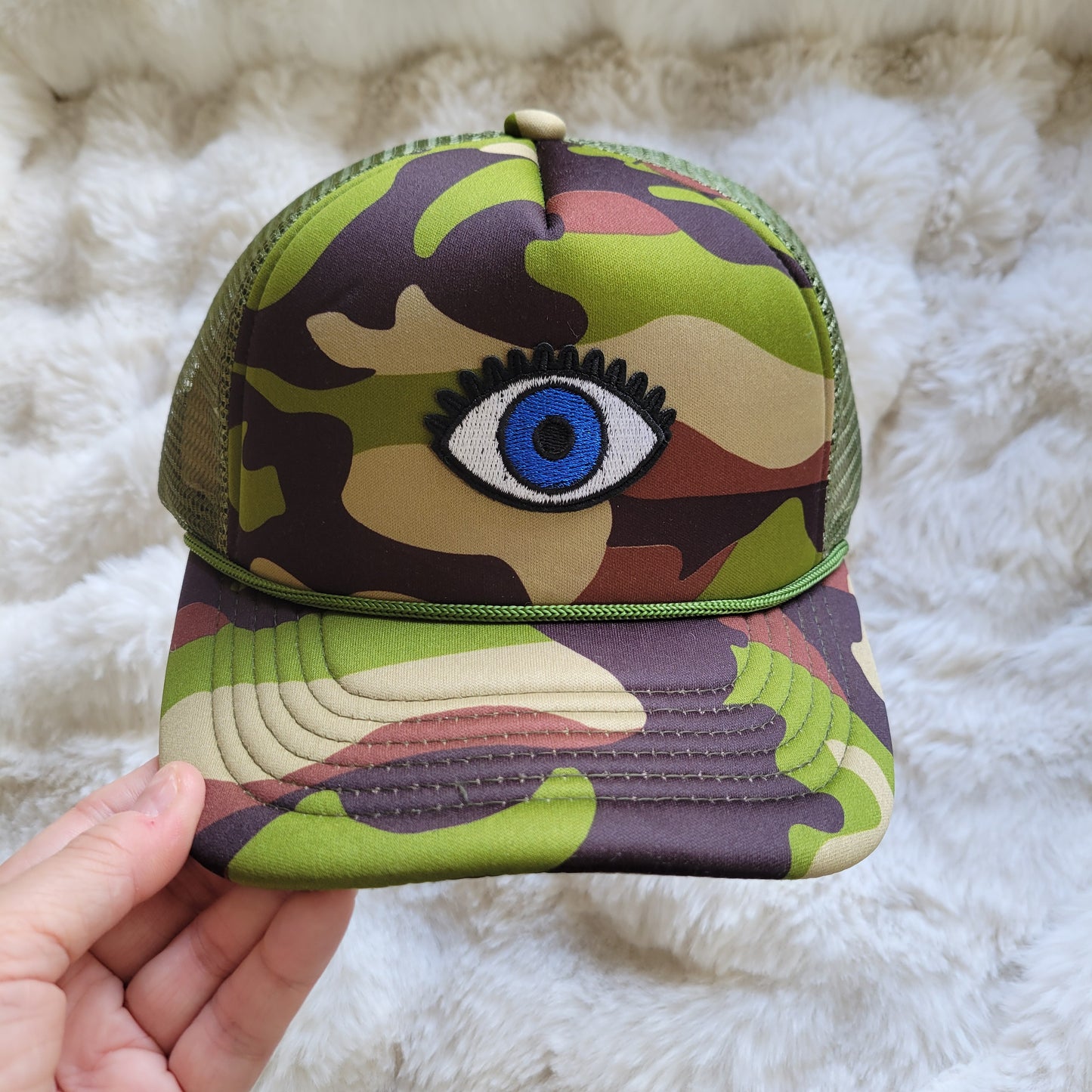 Limited Edition Foam Trucker Patch Hat – Evil Eye