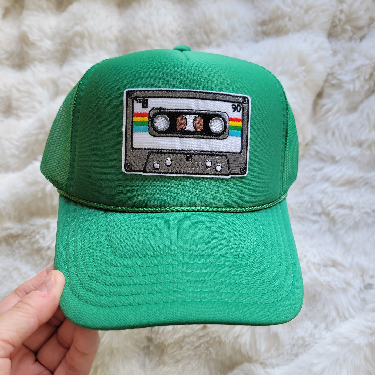 Limited Edition Foam Trucker Patch Hat – Retro Cassette Tape