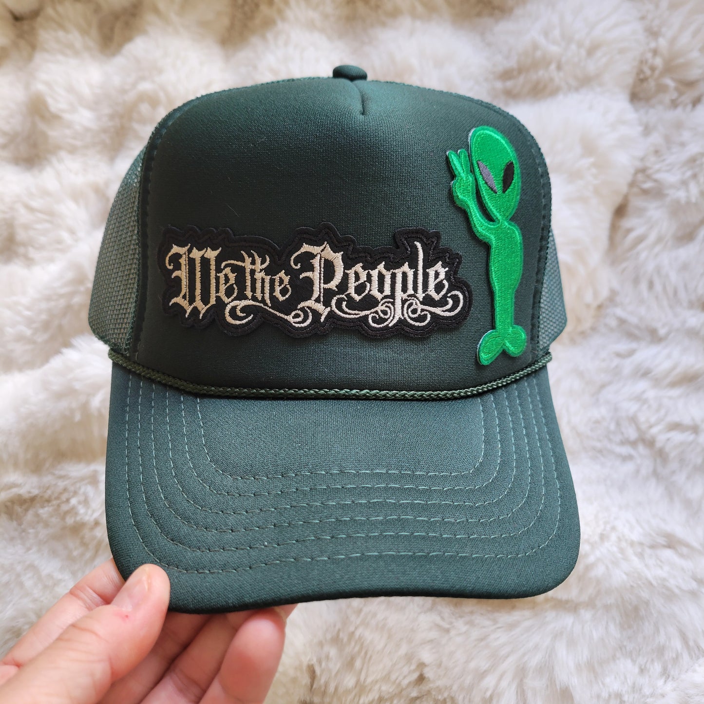 Limited Edition Foam Trucker Patch Hat – We the People (Alien)