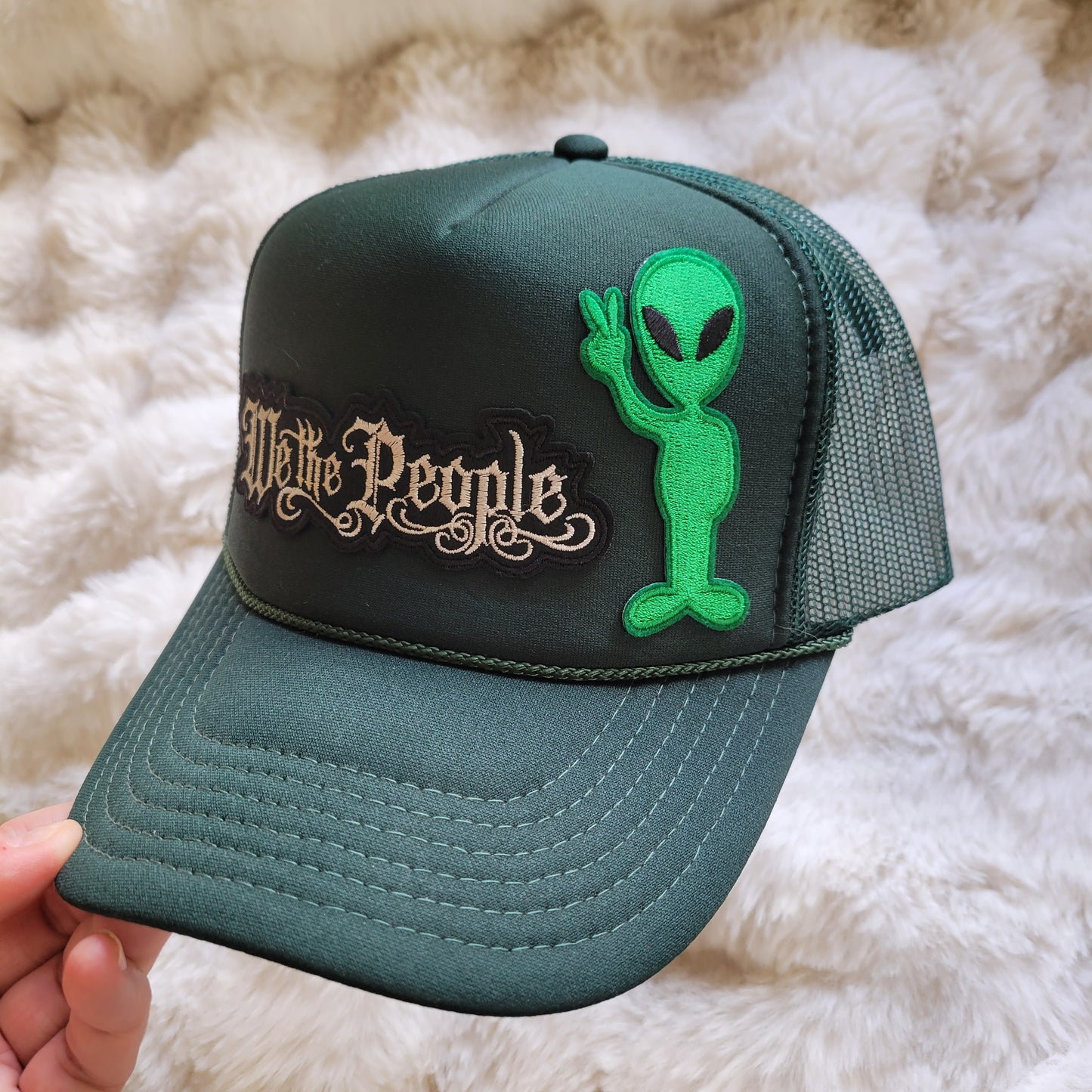 Limited Edition Foam Trucker Patch Hat – We the People (Alien)