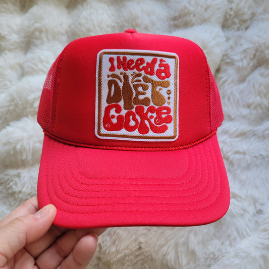 Limited Edition Foam Trucker Patch Hat – I Need a Diet Coke