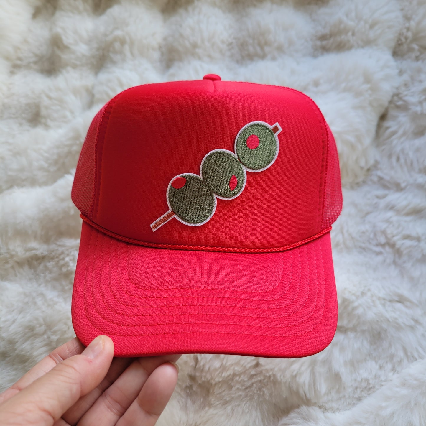 Limited Edition Foam Trucker Patch Hat – Dirty Martini Olive