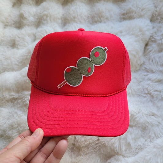 Limited Edition Foam Trucker Patch Hat – Dirty Martini Olive