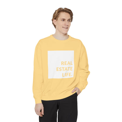 Real Estate Life Sweatshirt - White Square