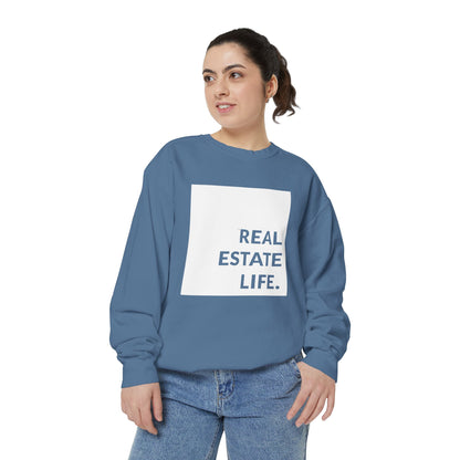 Real Estate Life Sweatshirt - White Square