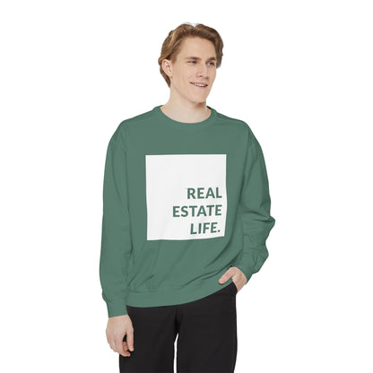 Real Estate Life Sweatshirt - White Square
