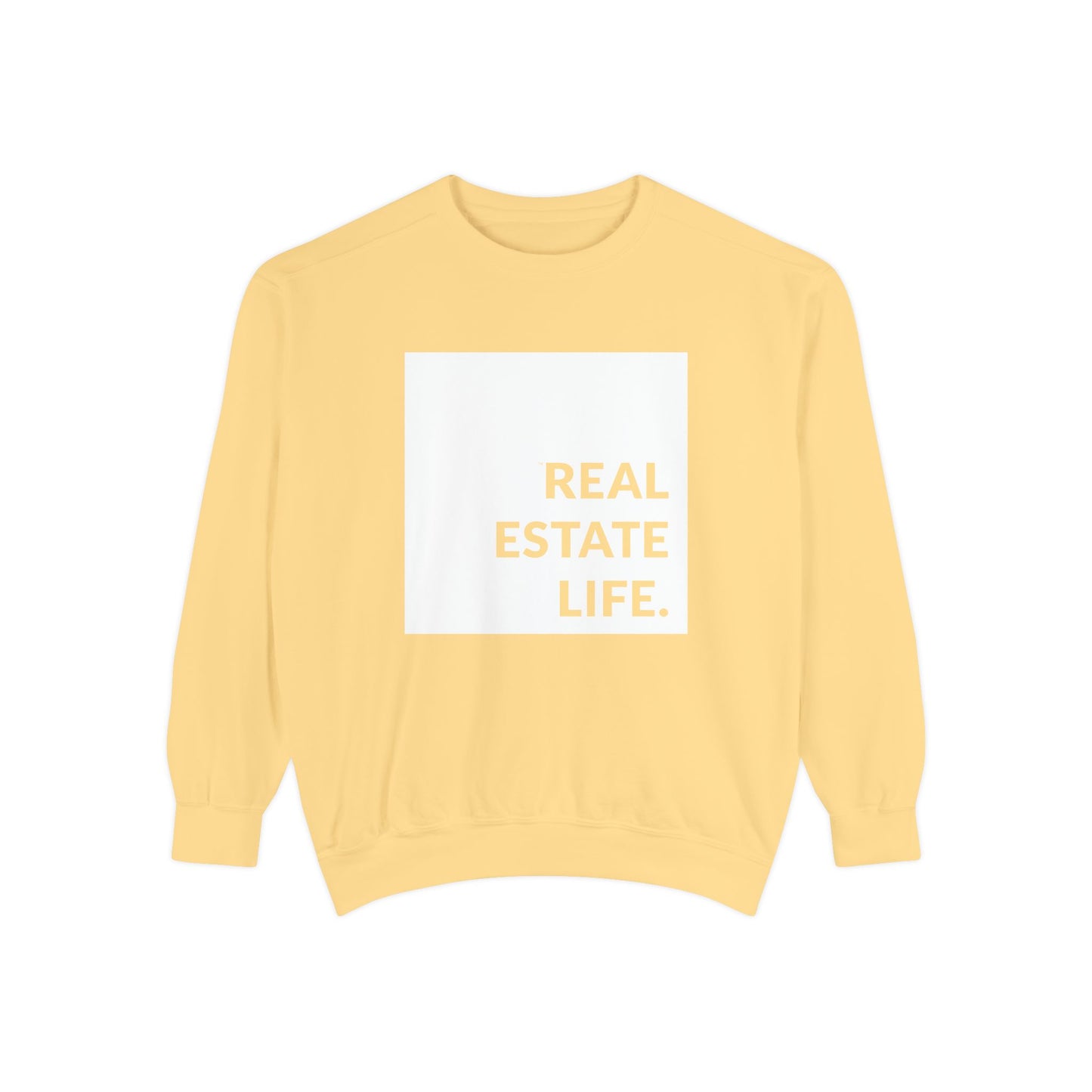 Real Estate Life Sweatshirt - White Square
