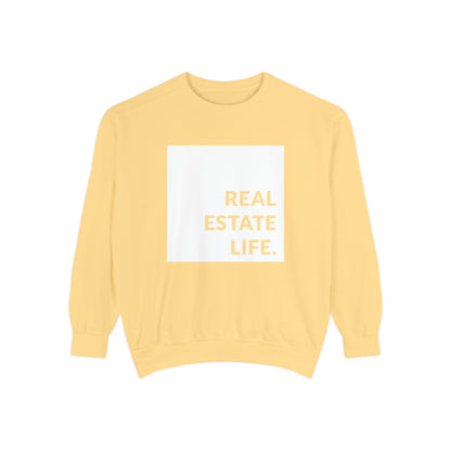 Real Estate Life Sweatshirt - White Square