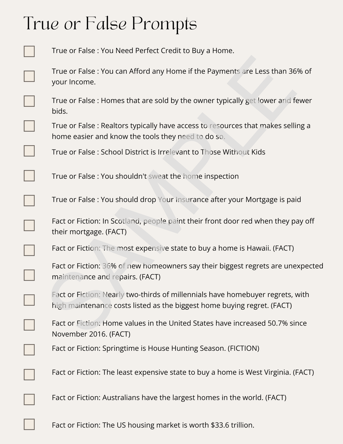 631 Real Estate Social Media Prompts - Canva Template & Printable - All Things Real Estate