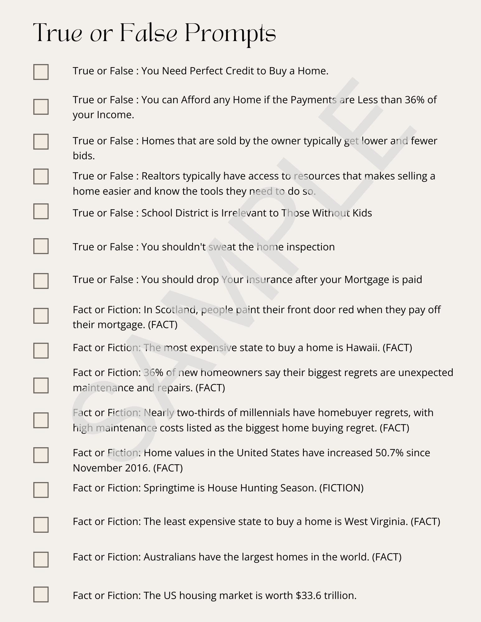 631 Real Estate Social Media Prompts - Canva Template & Printable - All Things Real Estate