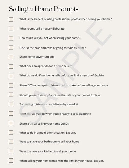 631 Real Estate Social Media Prompts - Canva Template & Printable - All Things Real Estate