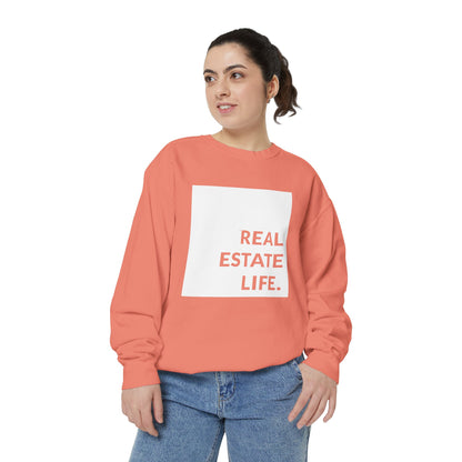 Real Estate Life Sweatshirt - White Square