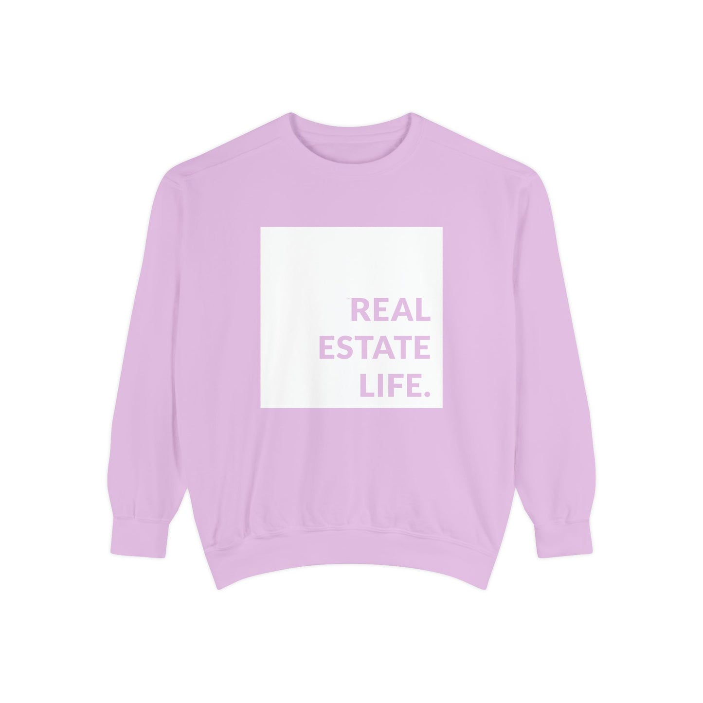 Real Estate Life Sweatshirt - White Square